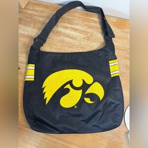 MVF Iowa Hawkeyes Black‎ and Yellow crossbody Messenger Bag
